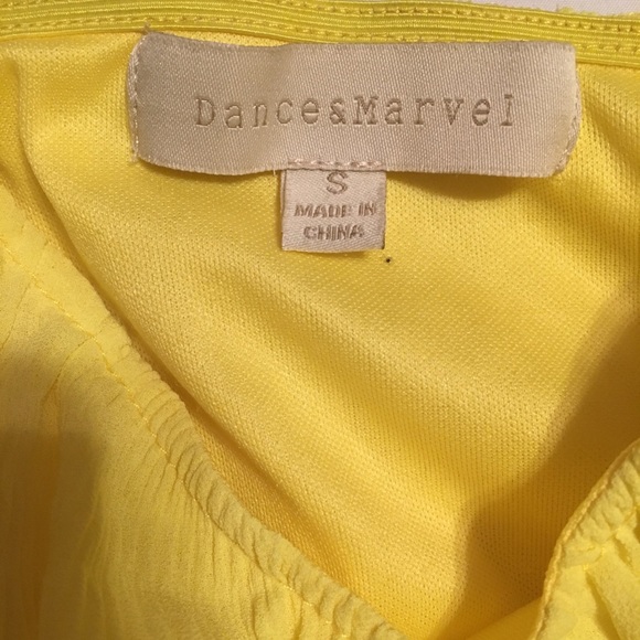 Yellow flowy off the shoulder top - Picture 5 of 5